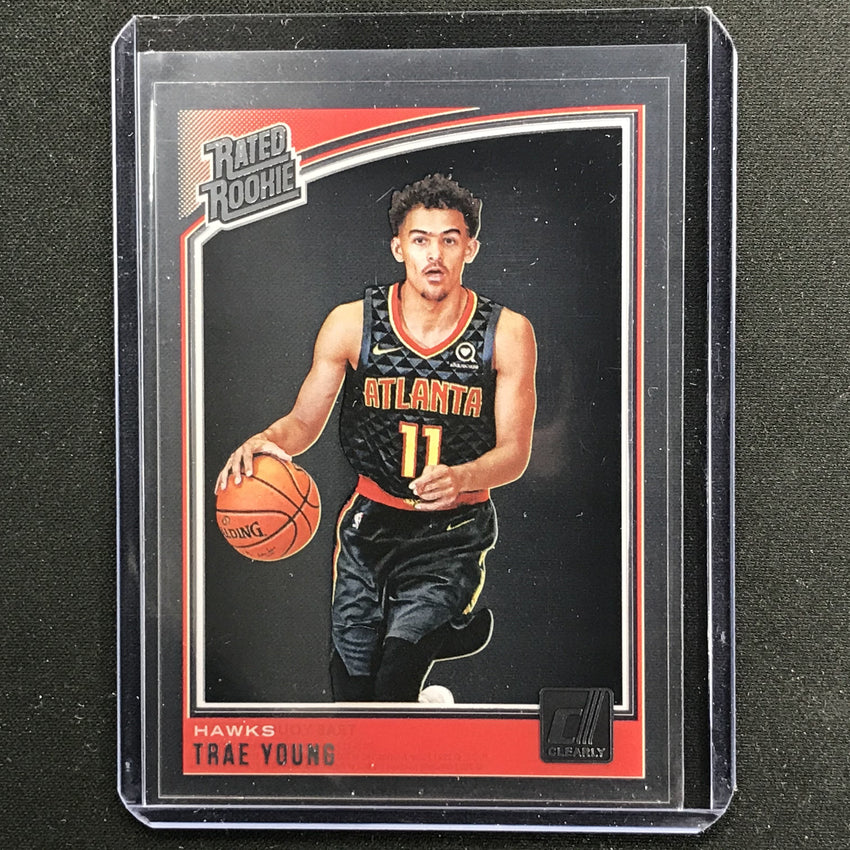 2020-21 Clearly Donruss TRAE YOUNG Retro Rated Rookie 2018-19 #8