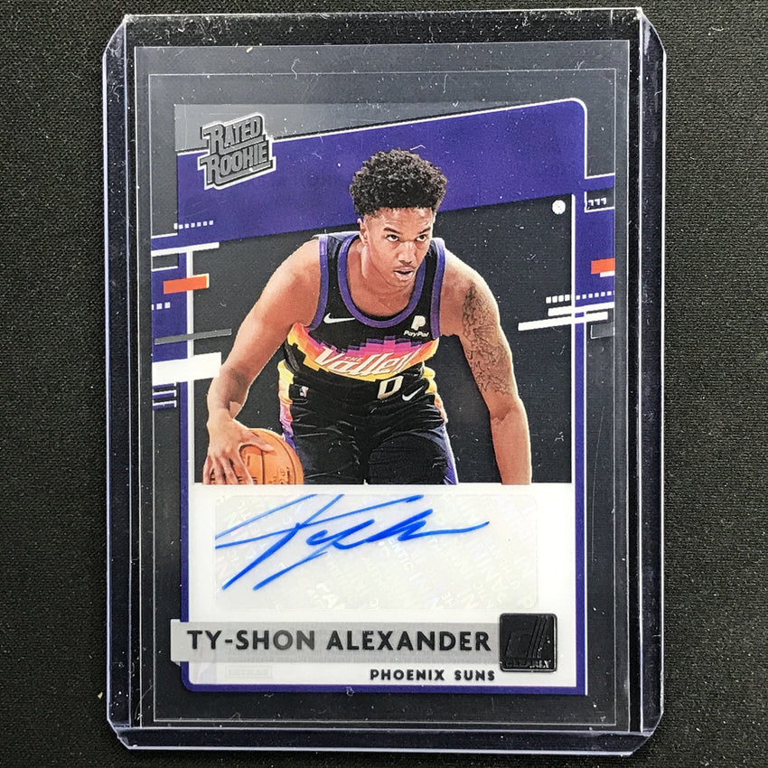 2020-21 Clearly Donruss TY-SHON ALEXANDER Rated Rookie Auto #TSA