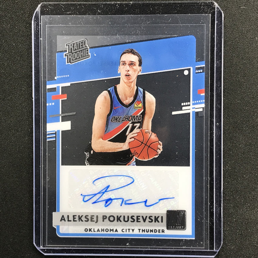 2020-21 Clearly Donruss ALEKSEJ POKUSEVSKI Rated Rookie Auto #AKP