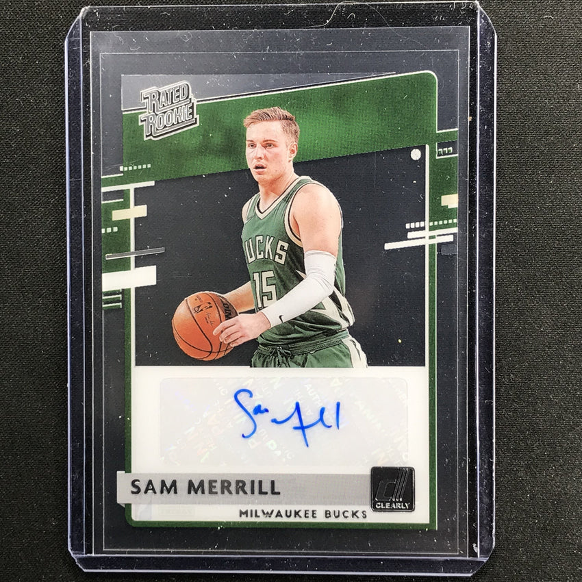 2020-21 Clearly Donruss Sam Merrill Rated Rookie Auto No Smr