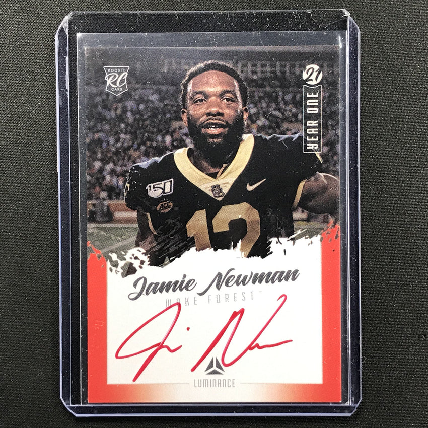 2021 Luminance Jamie Newman Year One Signatures Sp Variation Rookie Auto Red No Jn