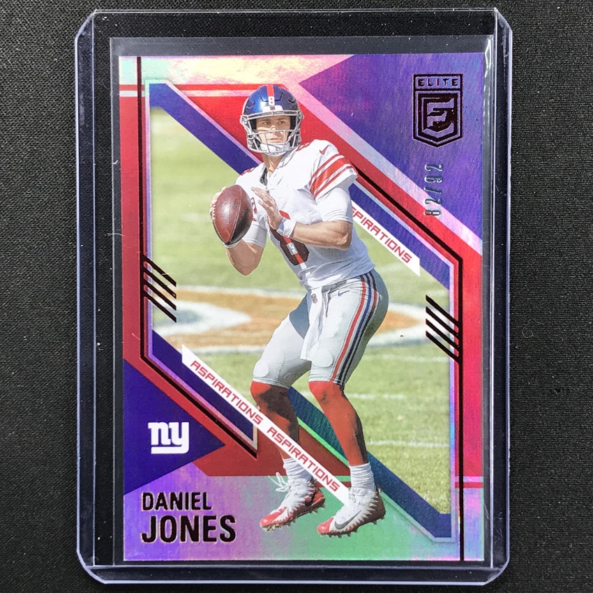 2021 Donruss Elite Daniel Jones Aspirations Red 82/92