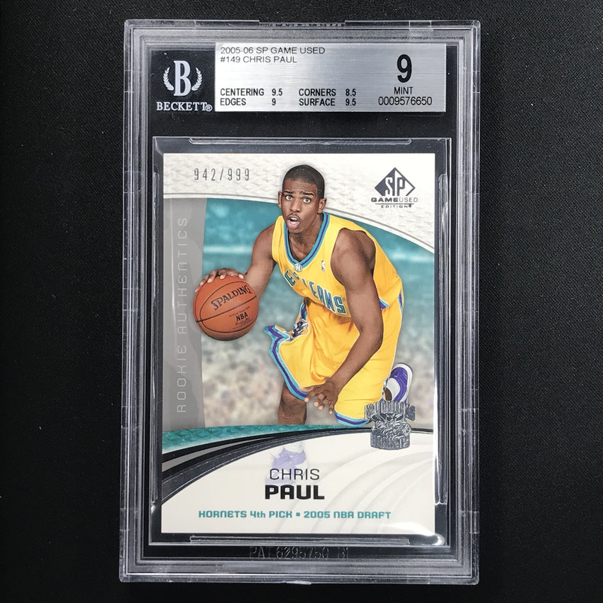2005-06 SP Game Used CHRIS PAUL Rookie BGS 9 #149-Cherry Collectables