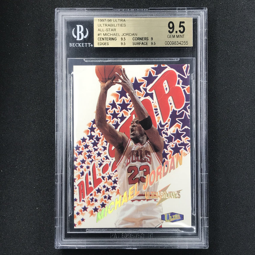 1997-98 Fleer Ultra MICHAEL JORDAN Ultrabilities All-Star BGS 9.5 #1-Cherry Collectables