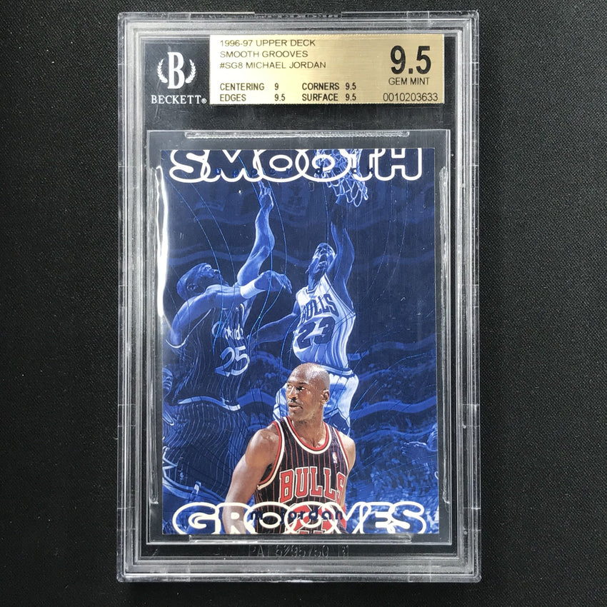 1996-97 Upper Deck MICHAEL JORDAN Smooth Grooves BGS 9.5 #SG8-Cherry Collectables
