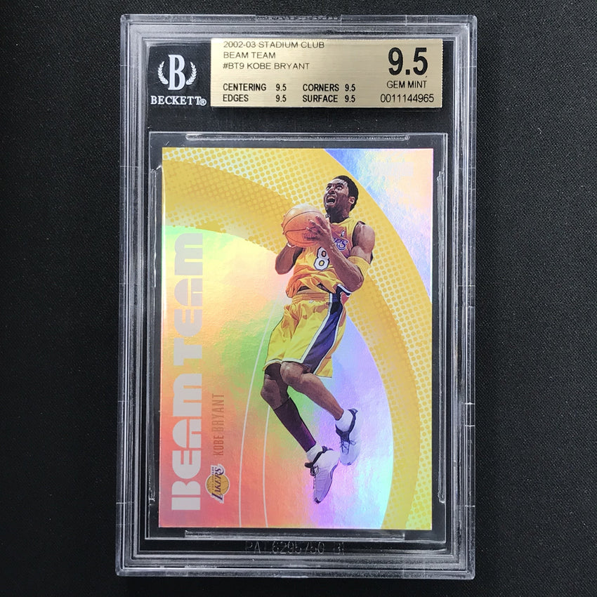 2002-03 Stadium Club KOBE BRYANT Beam Team 261/500 BGS 9.5-Cherry Collectables