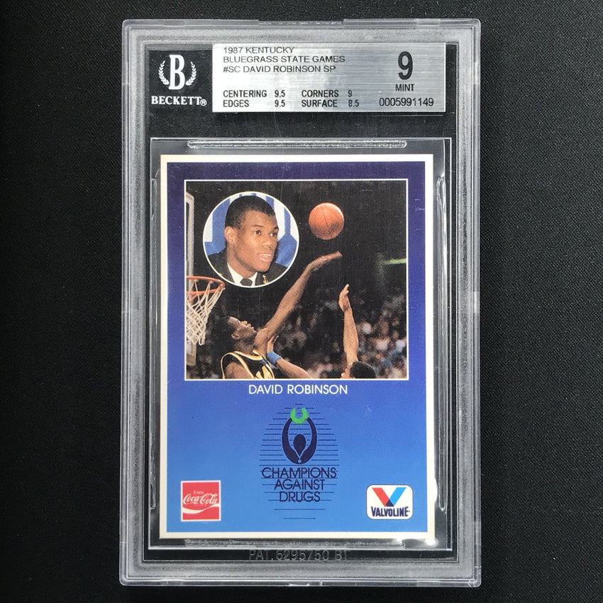 1987 Bluegrass State Games DAVID ROBINSON SC BGS 9-Cherry Collectables