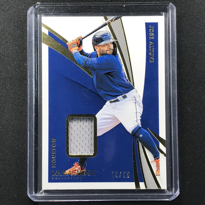 2021 Immaculate Jose Altuve Base Set Jersey 13/99