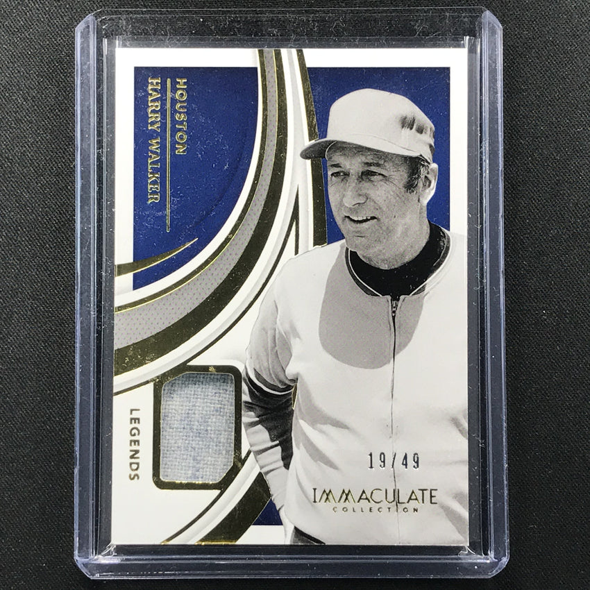 2021 Immaculate Harry Walker Legends Materials Jersey 19/49