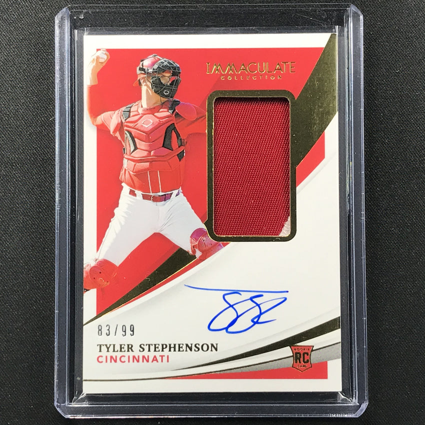 2021 Immaculate Tyler Stephenson Rookie Patch Auto 83/99
