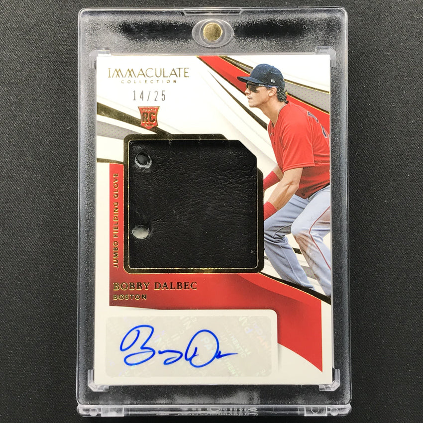 2021 Immaculate Bobby Dalbec Jumbo Fielding Glove Rookie Patch Auto 14/25