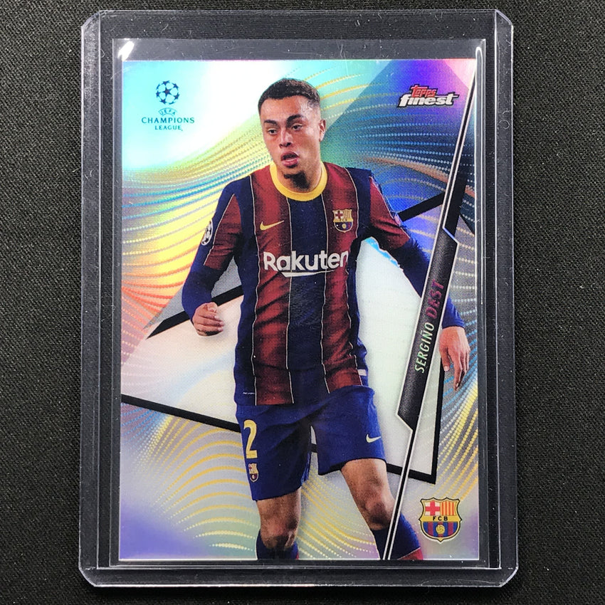 2020-21 Finest Uefa Champions League Sergino Dest Base Refractor No 19