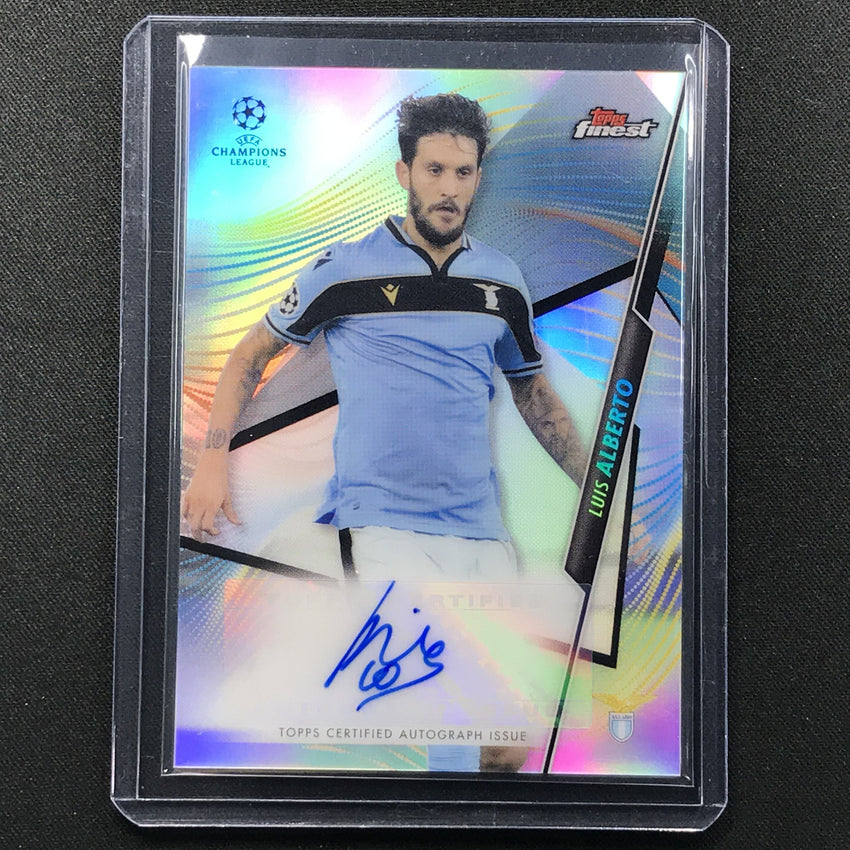 2020-21 Finest Uefa Champions League Luis Alberto Refractor Auto No Lal B