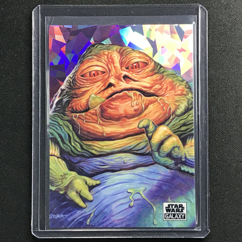 2021 Star Wars Galaxy Chrome A Hutt Called Jabba Atomic 73/150