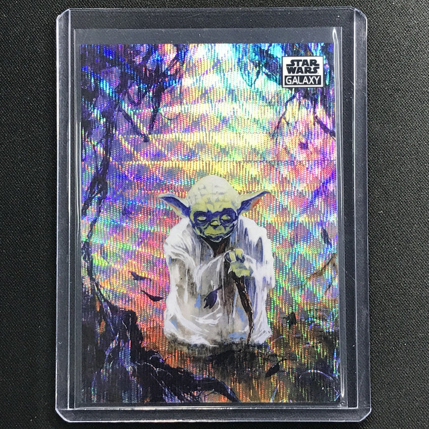 2021 Star Wars Galaxy Chrome Yoda On Dagobah Wave 50/99