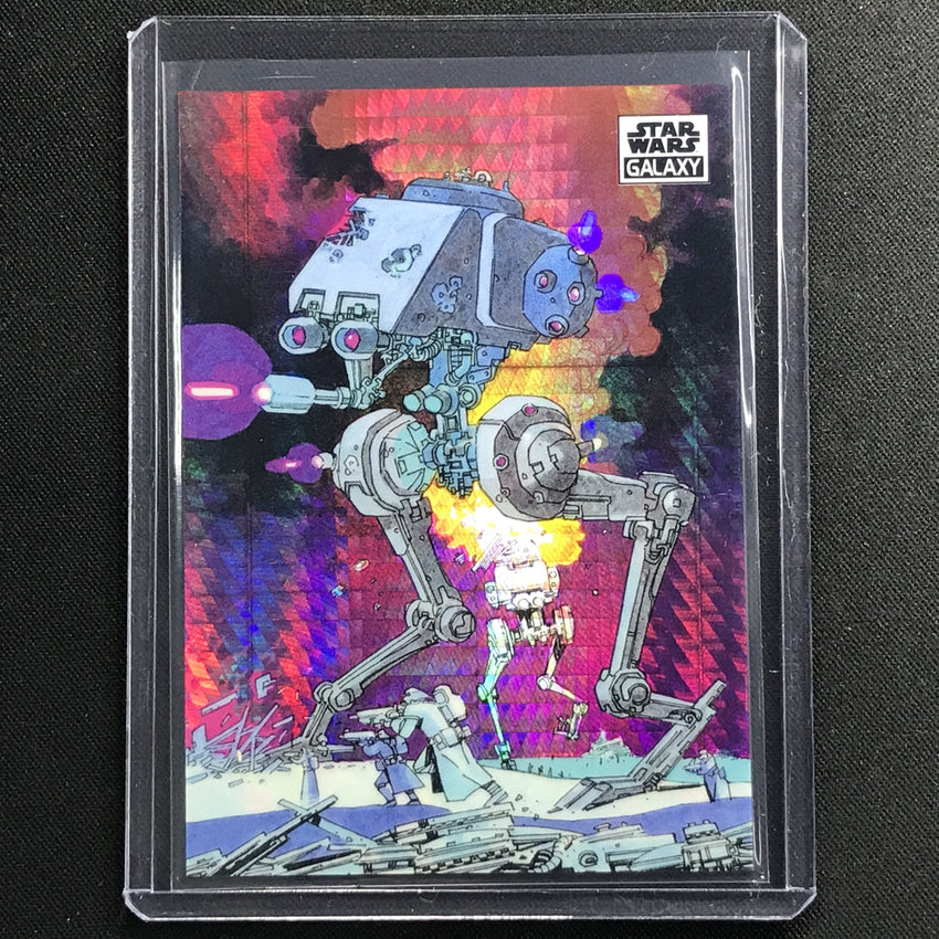 2021 Star Wars Galaxy Chrome At-st Prism 27/75