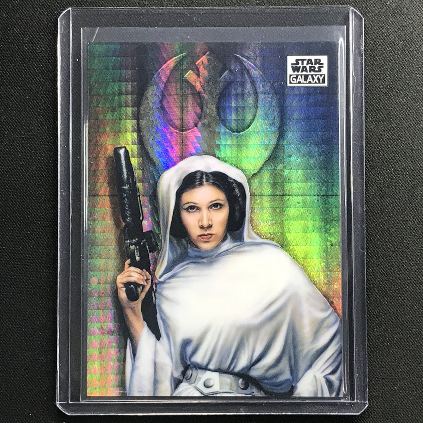 2021 Star Wars Galaxy Chrome Leia Organa Prism 29/75