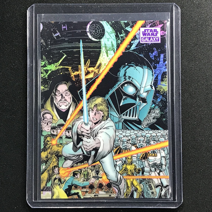 2021 Star Wars Galaxy Chrome Galaxys Edge Purple Refractor 20/25