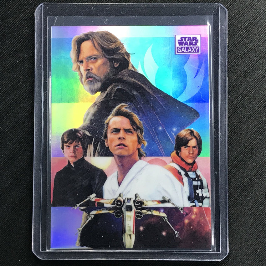 2021 Star Wars Galaxy Chrome The Skywalker Saga Luke Purple Refractor 19/25