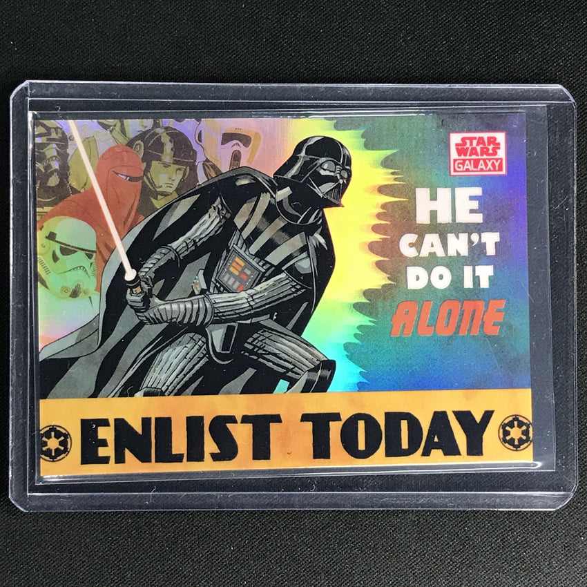 2021 Star Wars Galaxy Chrome Enlist Today Red Refractor 2/5