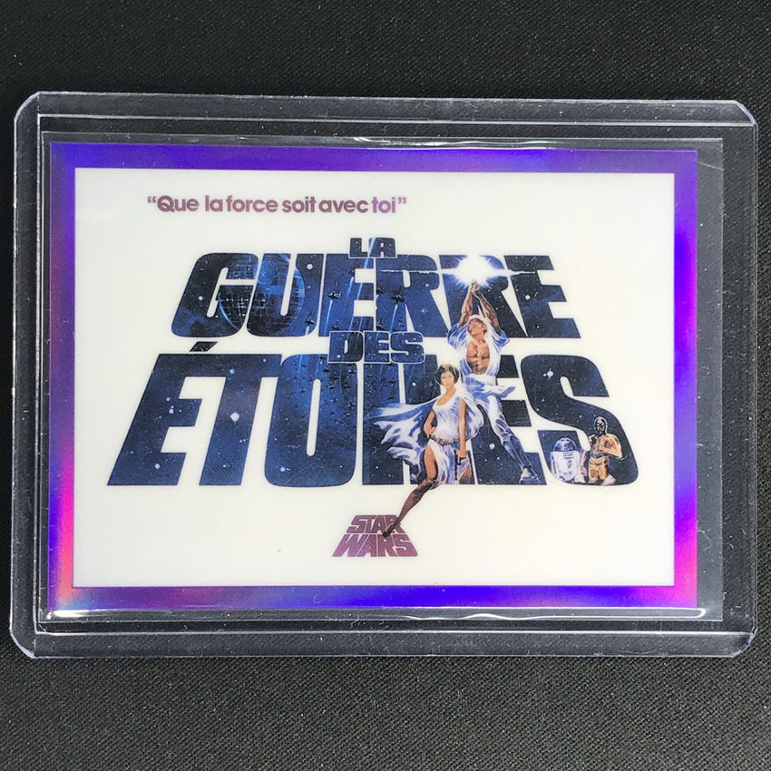 2021 Star Wars Galaxy Chrome A New Hope - France Global Posters Purple 32/50