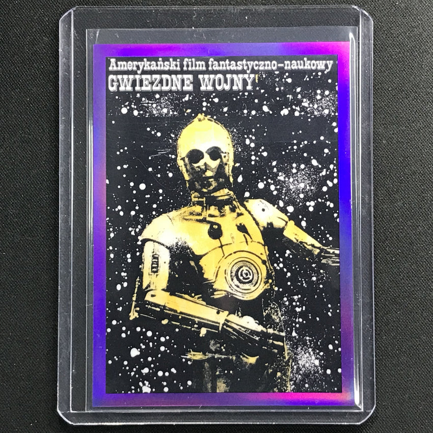 2021 Star Wars Galaxy Chrome A New Hope - Poland Global Posters Purple 16/50