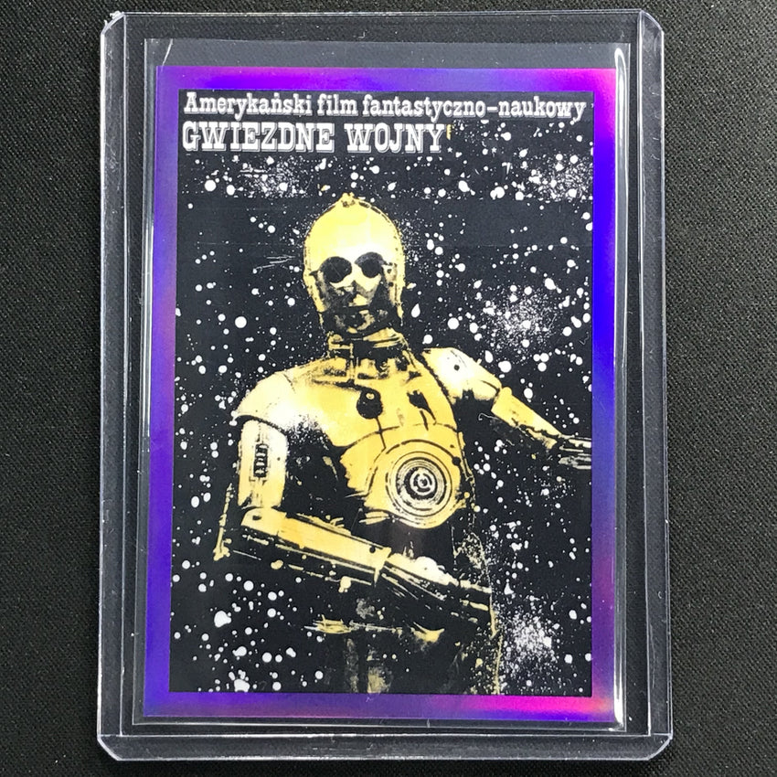 2021 Star Wars Galaxy Chrome A New Hope - Poland Global Posters Purple 31/50
