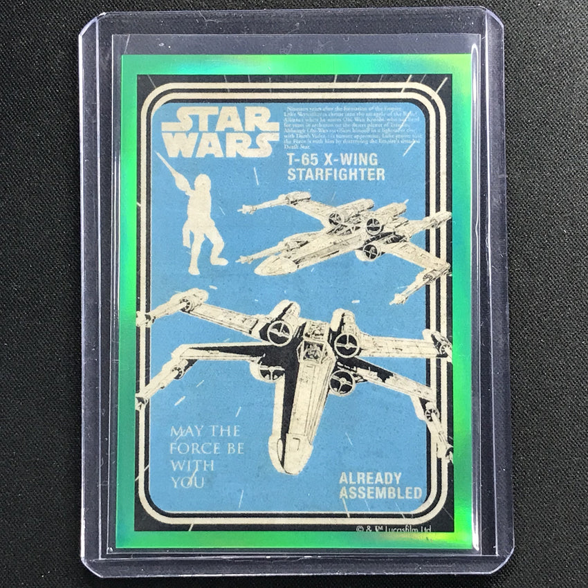 2021 Star Wars Galaxy Chrome T-65 X-wing Starfighter Vintage Green 92/99