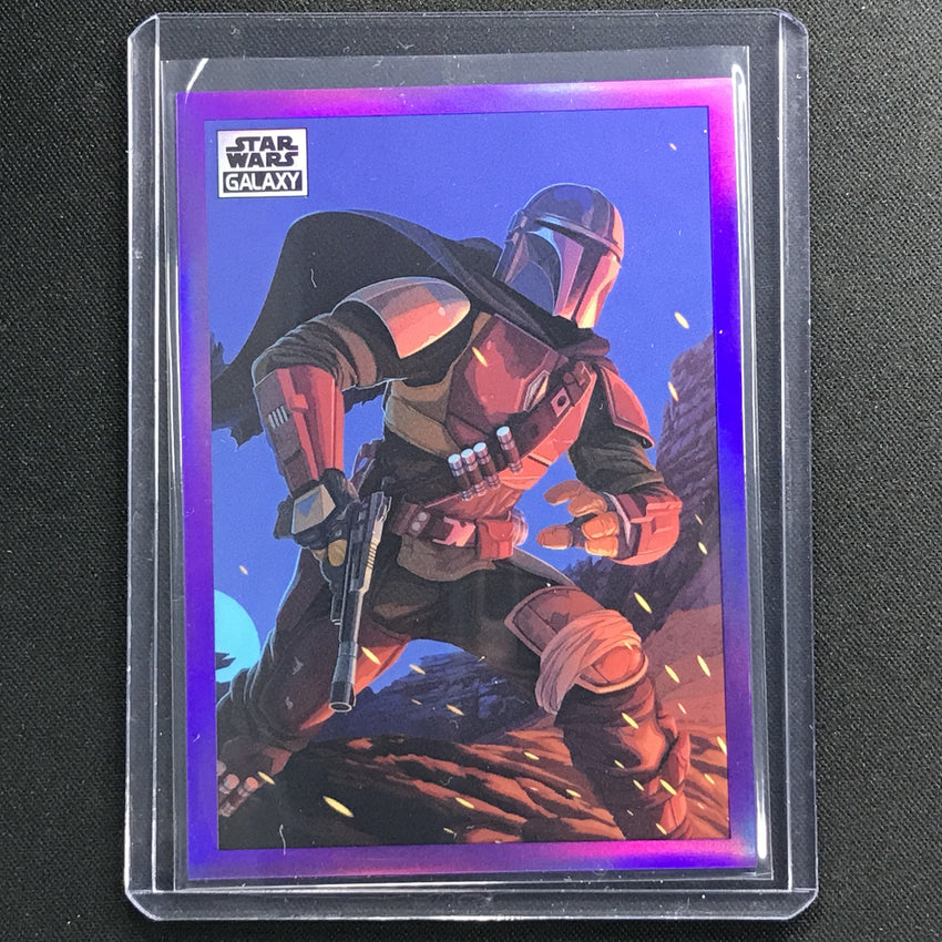 2021 Star Wars Galaxy Chrome Mandalorian Visions 10 Purple 30/50