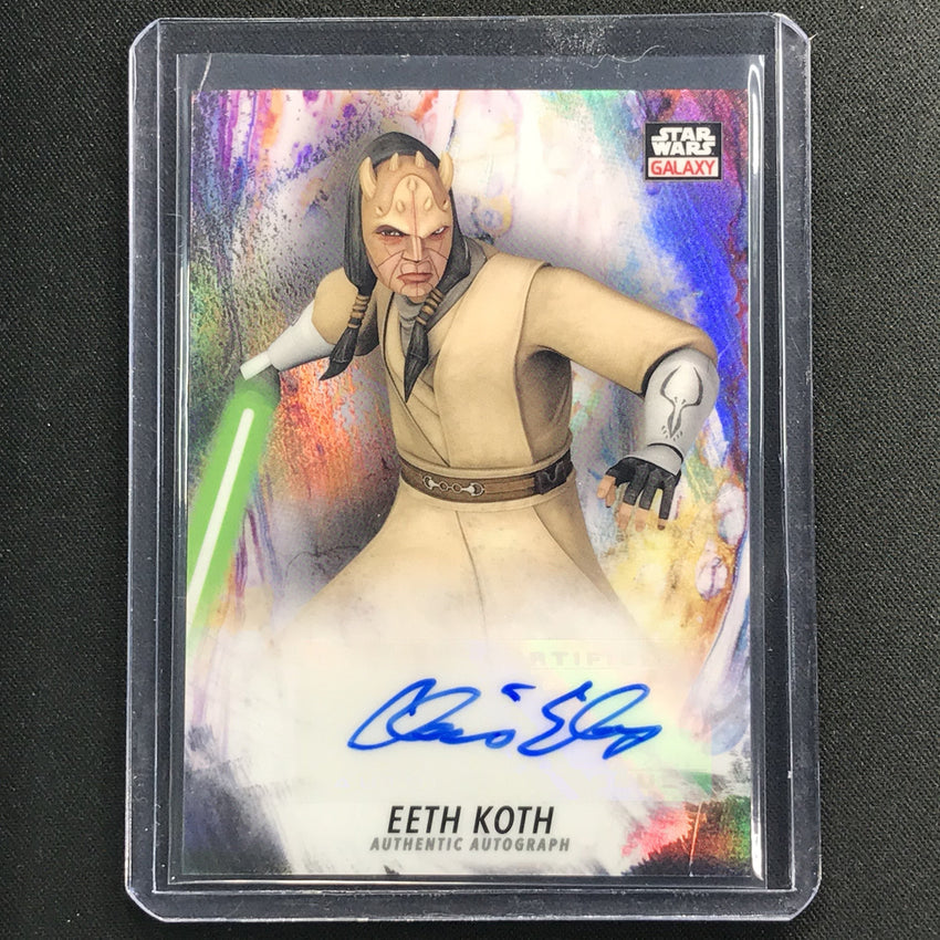 2021 Star Wars Galaxy Chrome Chris Edgerly As Eeth Koth Auto No Ce A
