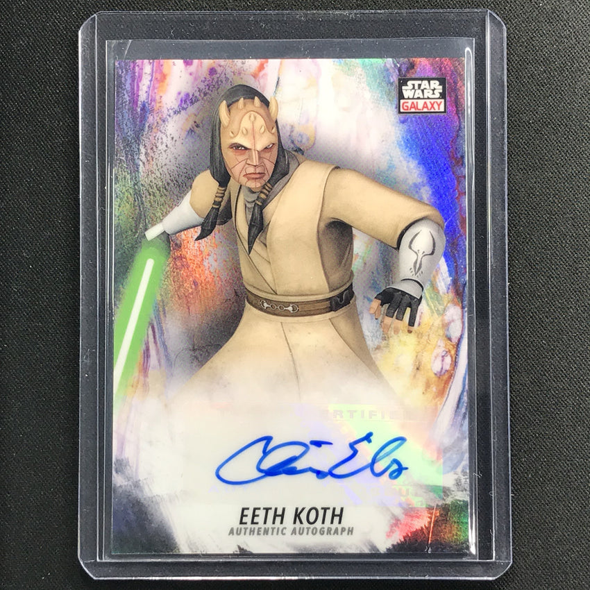 2021 Star Wars Galaxy Chrome Chris Edgerly As Eeth Koth Auto No Ce B