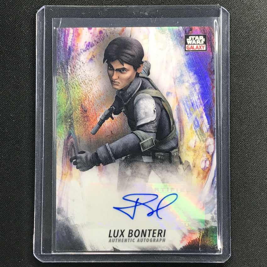 2021 Star Wars Galaxy Chrome Jason Spisak As Lux Bonteri Auto No Js