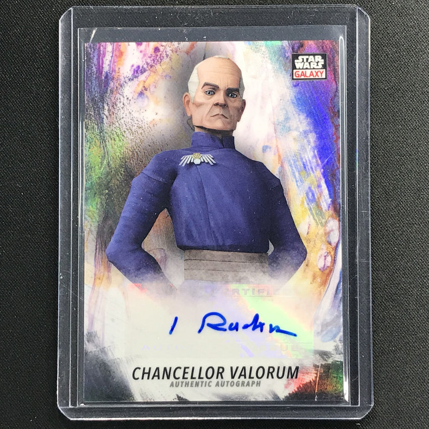 2021 Star Wars Galaxy Chrome Ian Ruskin As Chancellor Valorum Auto No Ir C