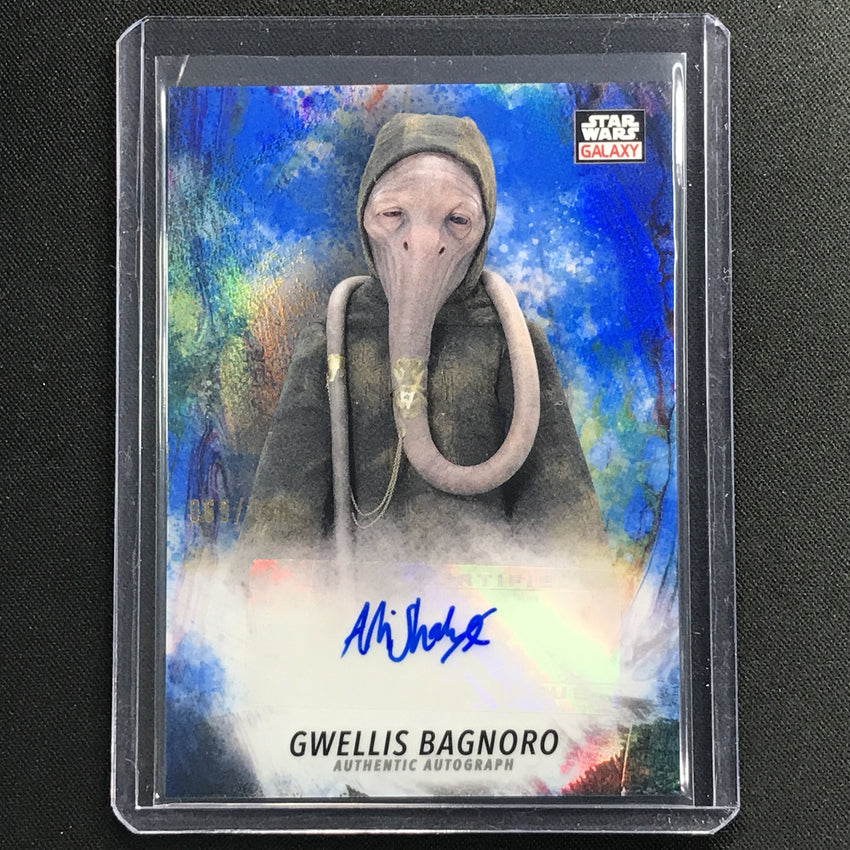2021 Star Wars Galaxy Chrome Arti Shah As Gwellis Bagnoro Auto Blue 69/150