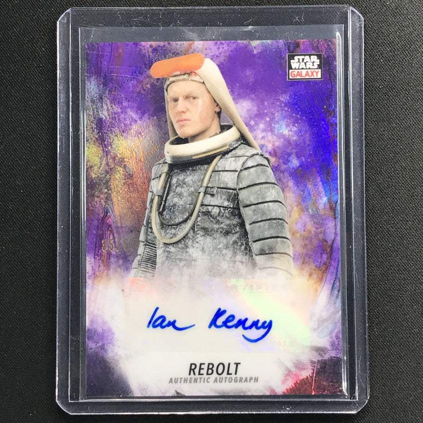 2021 Star Wars Galaxy Chrome Ian Kenny As Rebolt Auto Purple 35/50