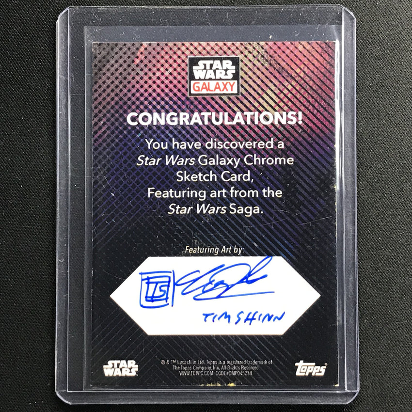 2021 Star Wars Galaxy Chrome Kylo Ren Sketch Card 1/1 Tim Shinn