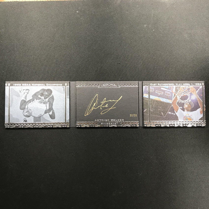 2013-14 Ud Black Original Antoine Walker Scenes Booklet Auto 26/35