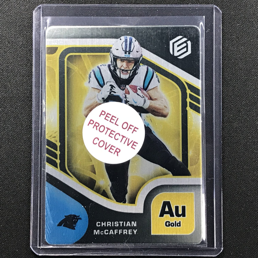 2021 Elements Christian Mccaffrey Base Metal Gold /250