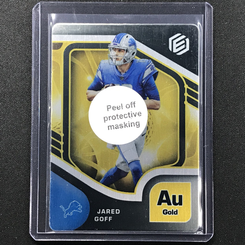 2021 Elements Jared Goff Base Metal Gold /250