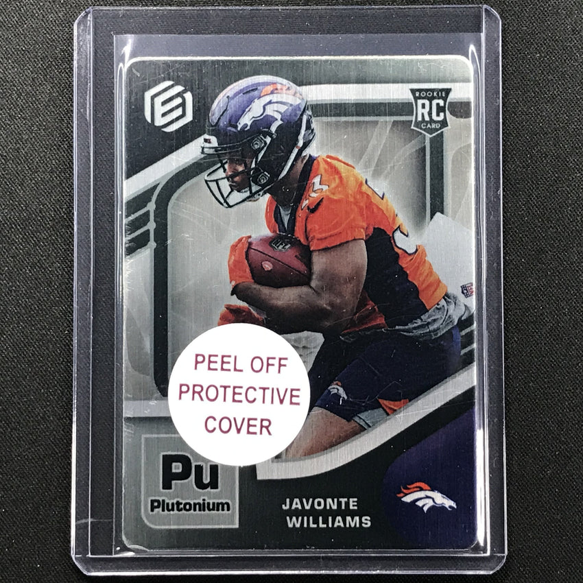 2021 Elements Javonte Williams Base Rookie Metal Plutonium /94