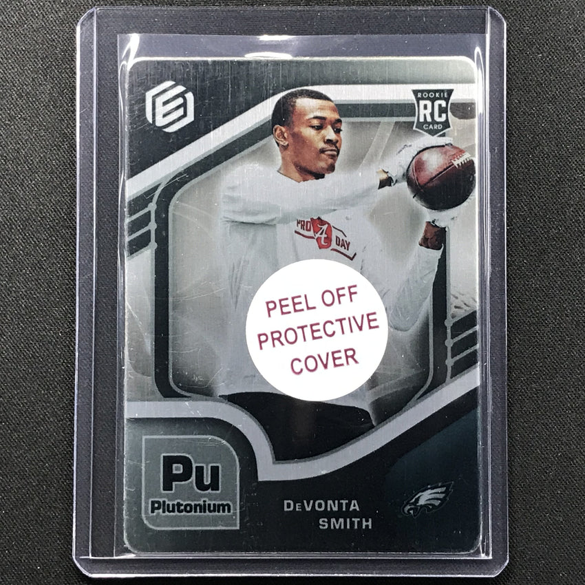 2021 Elements Devonta Smith Base Rookie Metal Plutonium /94