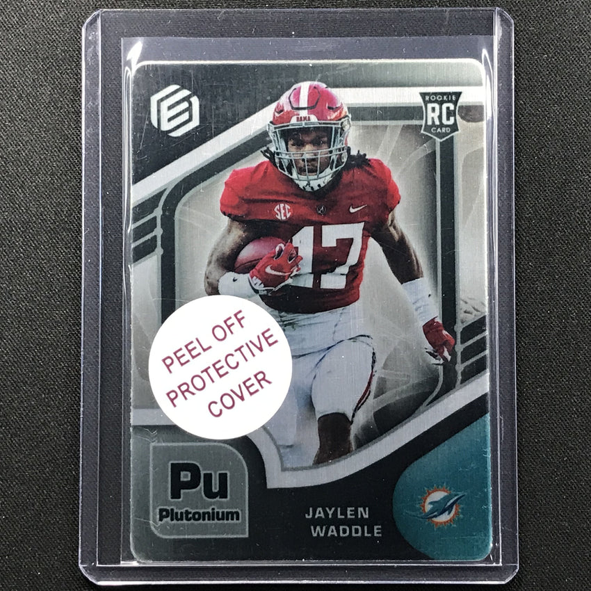 2021 Elements Jaylen Waddle Base Rookie Metal Plutonium /94