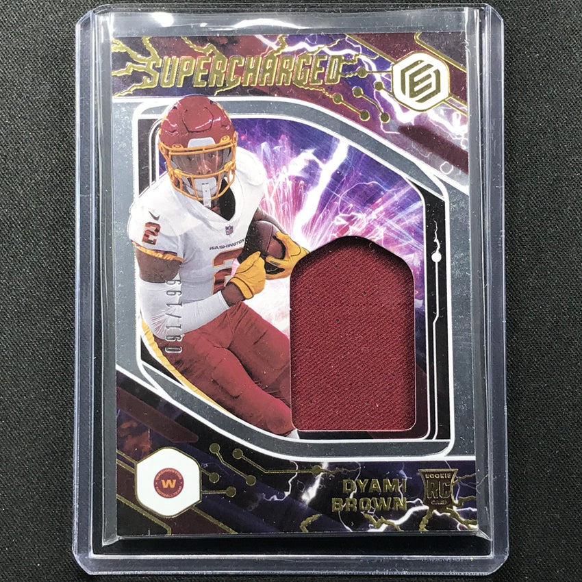 2021 Elements Dyami Brown Supercharged Rookie Jersey Gold 91/199