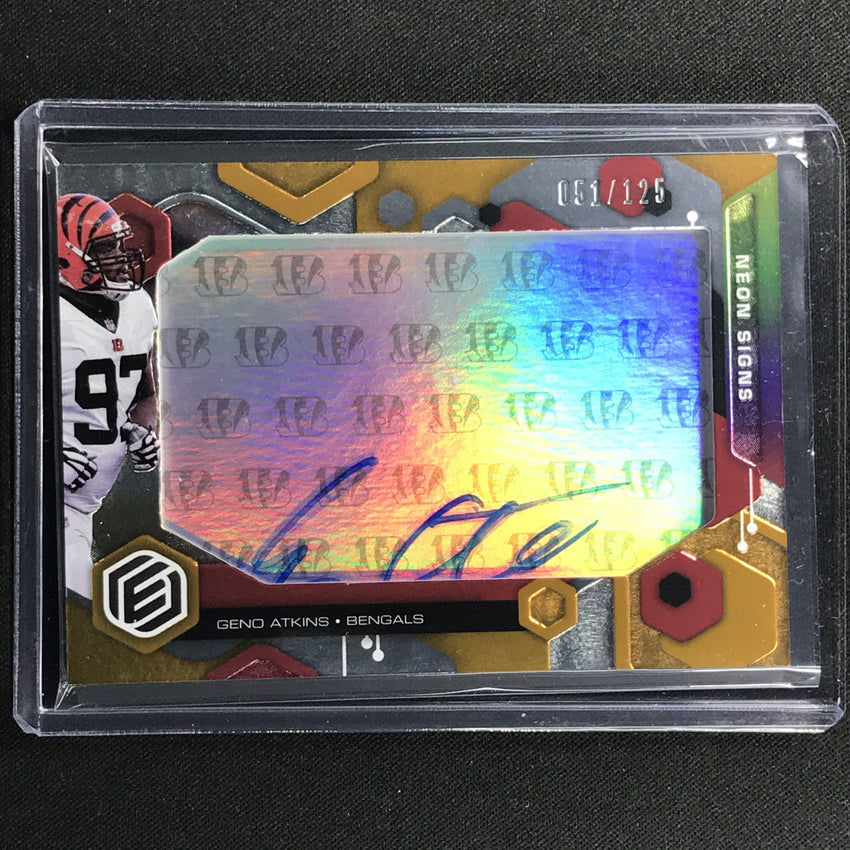 2021 Elements Geno Atkins Neon Signs Xl Auto Orange 51/125