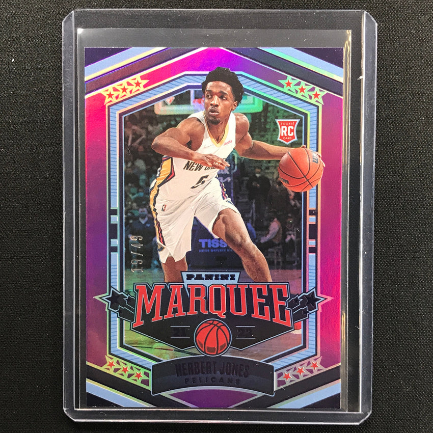 2021-22 Chronicles Herbert Jones Marquee Rookie Purple 19/49