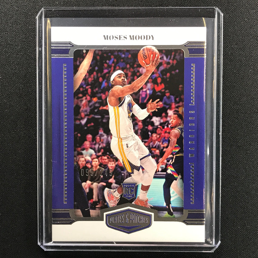 2021-22 Chronicles Moses Moody Plates And Patches Rookie Base 95/249