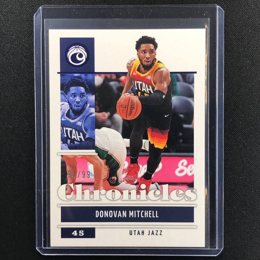 2021-22 Chronicles Donovan Mitchell Chronicles Base Set Blue 84/99