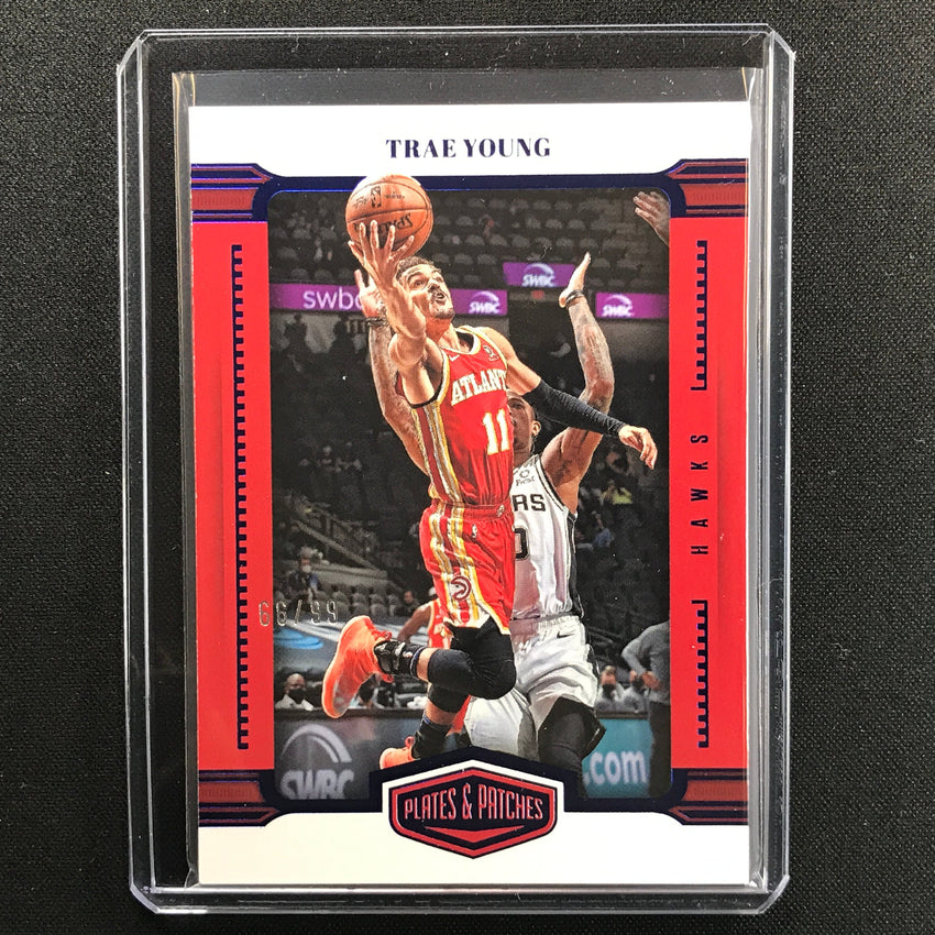 2021-22 Chronicles Trae Young Plates And Patches Blue 66/99