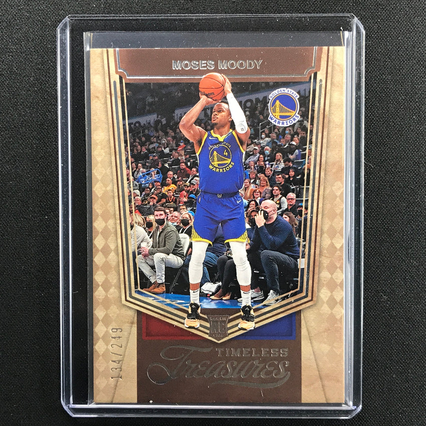 2021-22 Chronicles Moses Moody Timeless Treasures Rookie Base 134/249