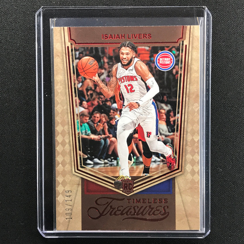 2021-22 Chronicles Isaiah Livers Timeless Treasures Rookie Red 109/149